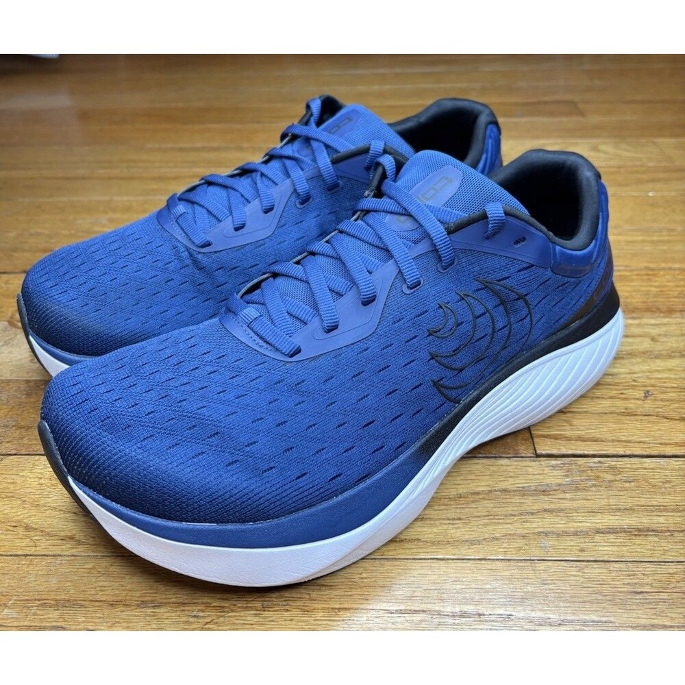 Topo Athletic Atmos Navy White Mens Size 12 WDF Max Cushion Running Shoes